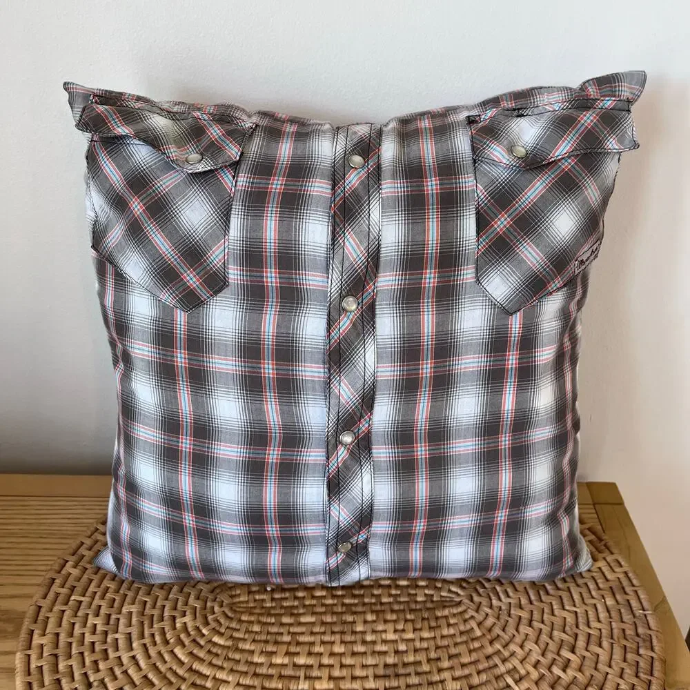 Handmade Western Pearl Snap Pillow Keepsake